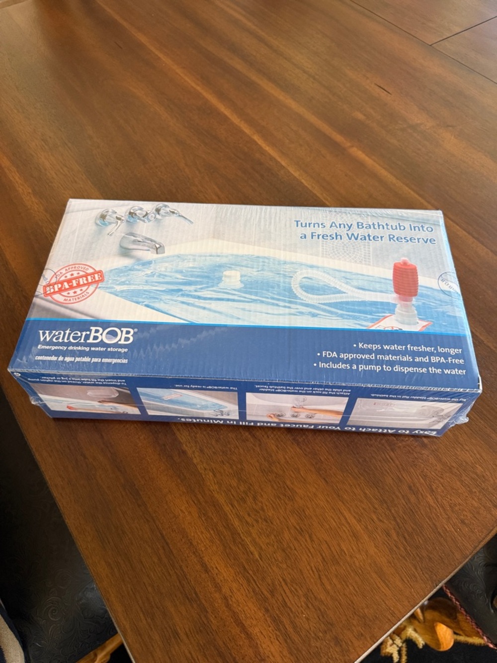 waterBOB Emergency Drinking Water Storage - Blue - Picture 2 of 7